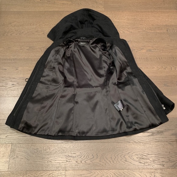 Mackage black wool Zandra toggle hooded jacket size XS - Picture 14 of 16
